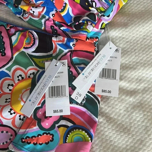 Bleu Rod Beattie Kore Shirred Underwire Bikini Swim Top and Skirted Bottom - Picture 11 of 15